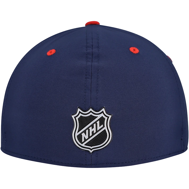 Casquette ajustée authentique Pro des Columbus Blue Jackets de la marine Fanatics pour homme