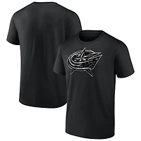 Men's  Black Columbus Blue Jackets Iced Out T-Shirt