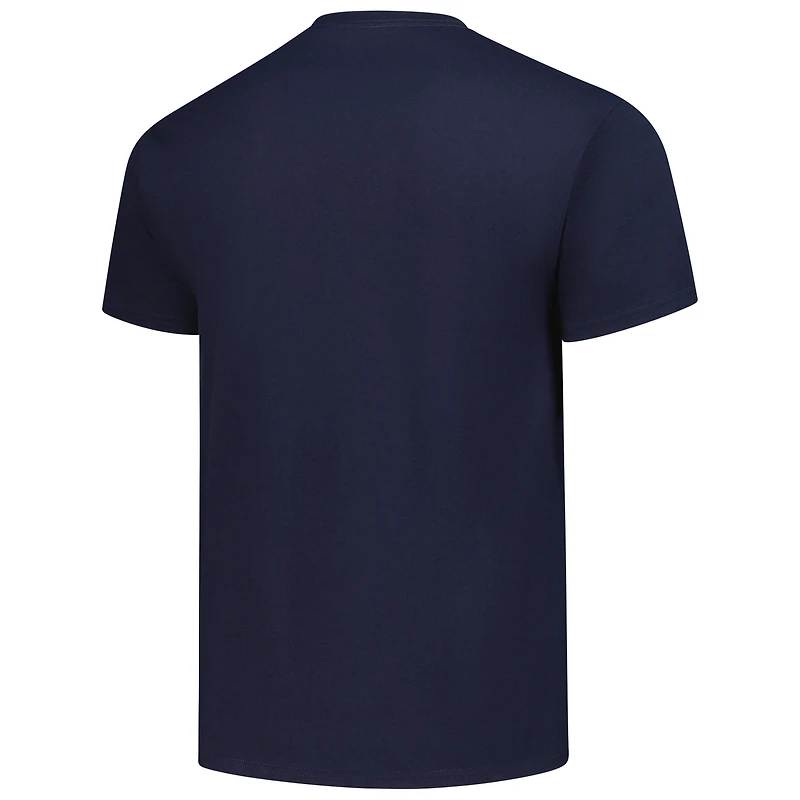 Men's Champion Navy Columbus Blue Jackets Primary Logo T-Shirt