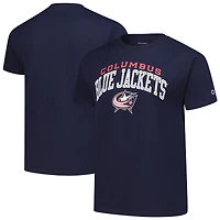 T-shirt Champion Navy Columbus Blue Jackets avec logo principal pour homme
