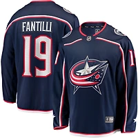 Maillot de joueur à domicile Premier Breakaway des Columbus Blue Jackets bleu marine Adam Fantilli Fanatics pour hommes
