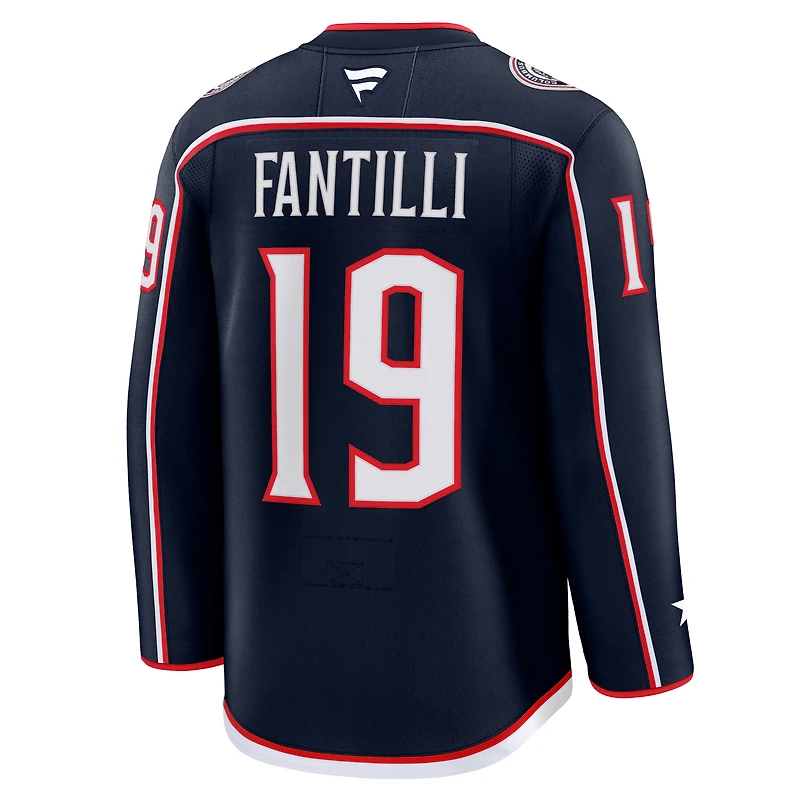 Men's Fanatics Adam Fantilli Navy Columbus Blue Jackets Home Premium Jersey