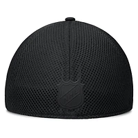 Men's Fanatics Black Columbus Blue Jackets Pro Road Logo Mesh Flex Hat