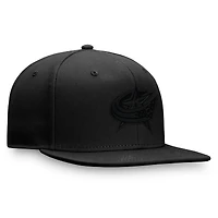 Casquette ajustée ton sur noire Columbus Blue Jackets Fanatics pour hommes