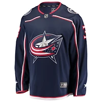 Men's Fanatics Charlie Coyle Navy Columbus Blue Jackets Home Breakaway Jersey