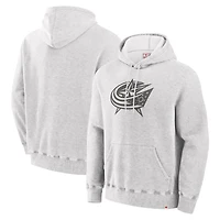 Men's Fanatics Cream Columbus Blue Jackets Made Canada Pullover Hoodie