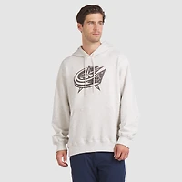 Men's Fanatics Cream Columbus Blue Jackets Made Canada Pullover Hoodie