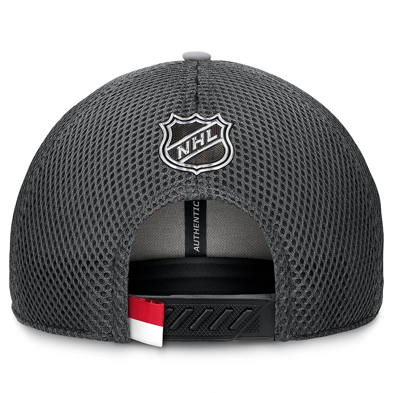 Casquette ajustable pour homme Fanatics Columbus Blue Jackets Authentic Pro Home Ice Trucker grise
