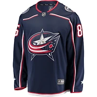 Fanatics pour hommes Kirill Marchenko bleu marine Columbus Blue Jackets Maillot Breakaway à domicile