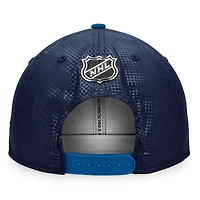Casquette Snapback Columbus Blue Jackets Authentic Pro Alternate Logo pour hommes Fanatics bleu marine/bleu