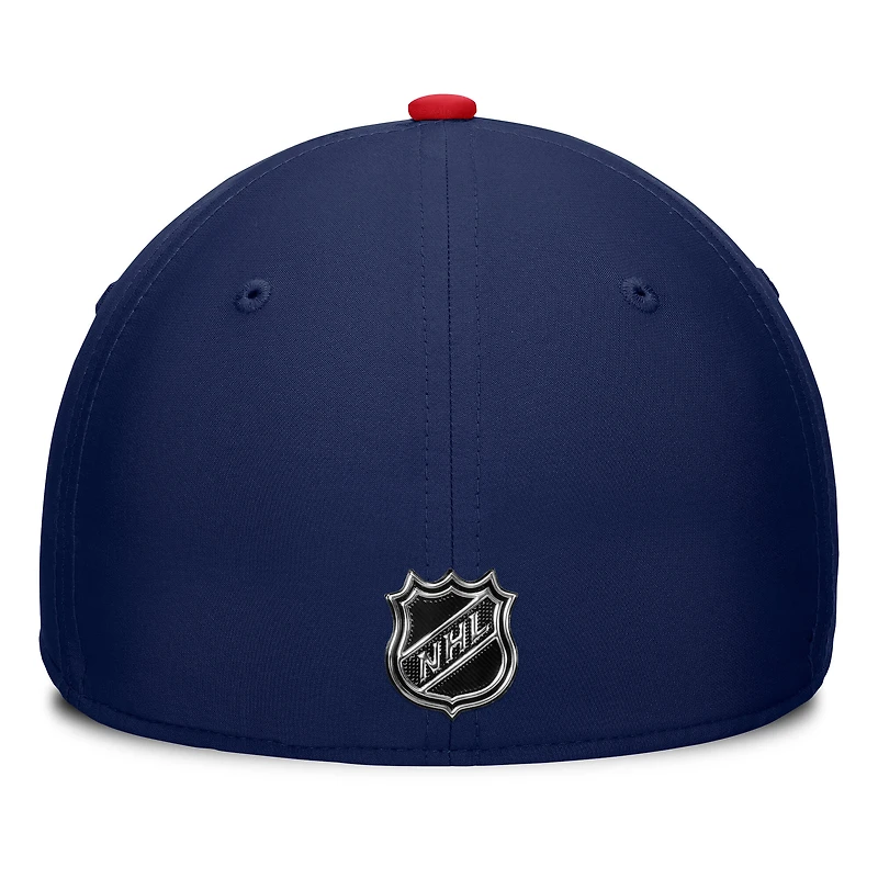 Men's Fanatics Navy/Red Columbus Blue Jackets Authentic Pro Rink Flex Hat
