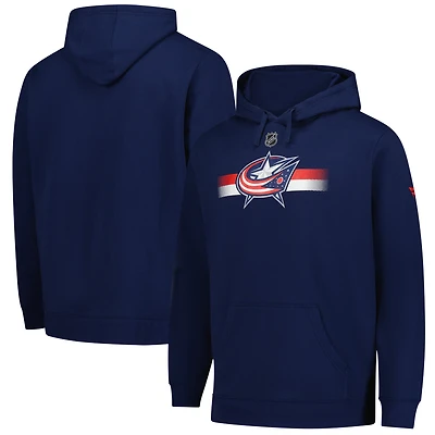 Sweat à capuche en polaire authentique Pro des Blue Jackets de Columbus pour homme