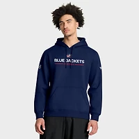 Sweat à capuche Authentic Pro Primary bleu marine Columbus Blue Jackets Fanatics pour homme