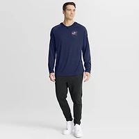 Sweat à capuche raglan authentique Pro Rink des Blue Jackets de Columbus pour hommes Fanatics Navy