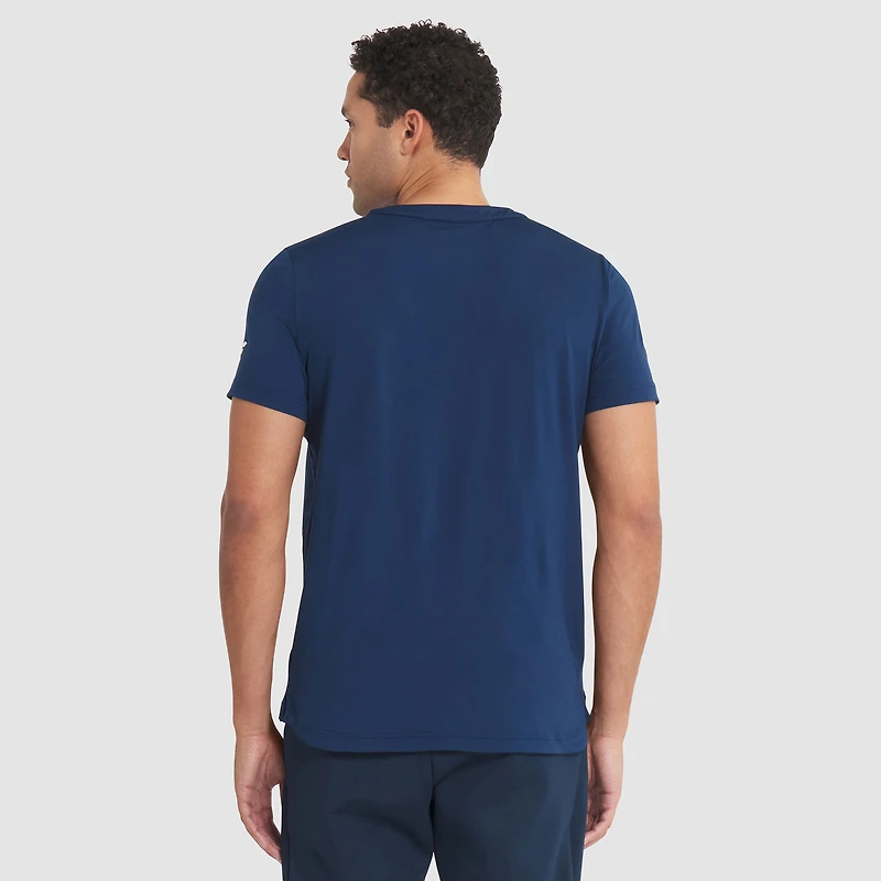 T-shirt Fanatics bleu marine authentique Pro Rink Tech des Columbus Blue Jackets pour homme