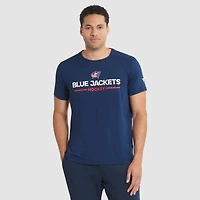 T-shirt Fanatics bleu marine authentique Pro Rink Tech des Columbus Blue Jackets pour homme
