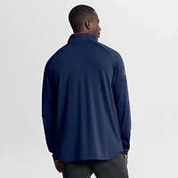 Men's Fanatics Navy Columbus Blue Jackets Authentic Pro Rink Training Quarter-Zip Pullover