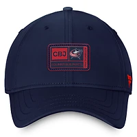 Men's Fanatics  Navy Columbus Blue Jackets Authentic Pro Training Camp Flex Hat