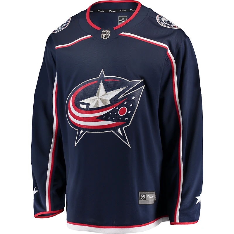 Maillot Fanatics Columbus Blue Jackets Breakaway Home pour hommes, bleu marine