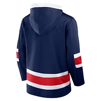 Sweat à capuche en polaire Inside Line pour homme Fanatics Navy Columbus Blue Jackets