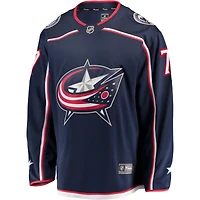 Fanatics pour hommes Sean Kuraly Navy Columbus Blue Jackets Maillot de joueur échappé à domicile