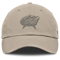 Casquette ajustable Fanatics Tan Columbus Blue Jackets Authentic Pro Road pour homme