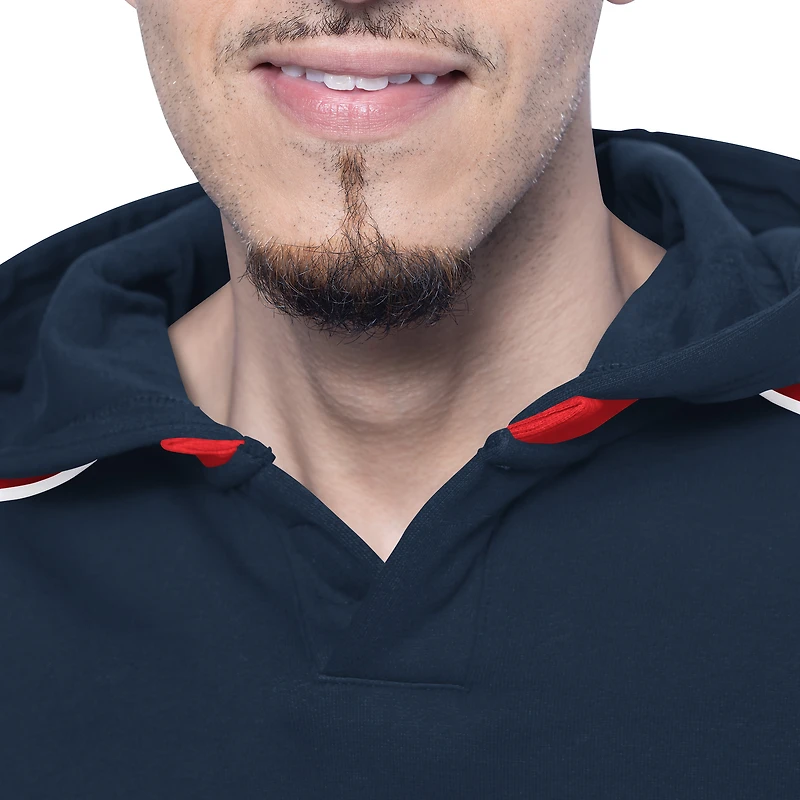 Sweat-shirt à capuche manches longues Lord Stanley, modèle G-III Sports by Carl Banks, bleu marine, pour homme.