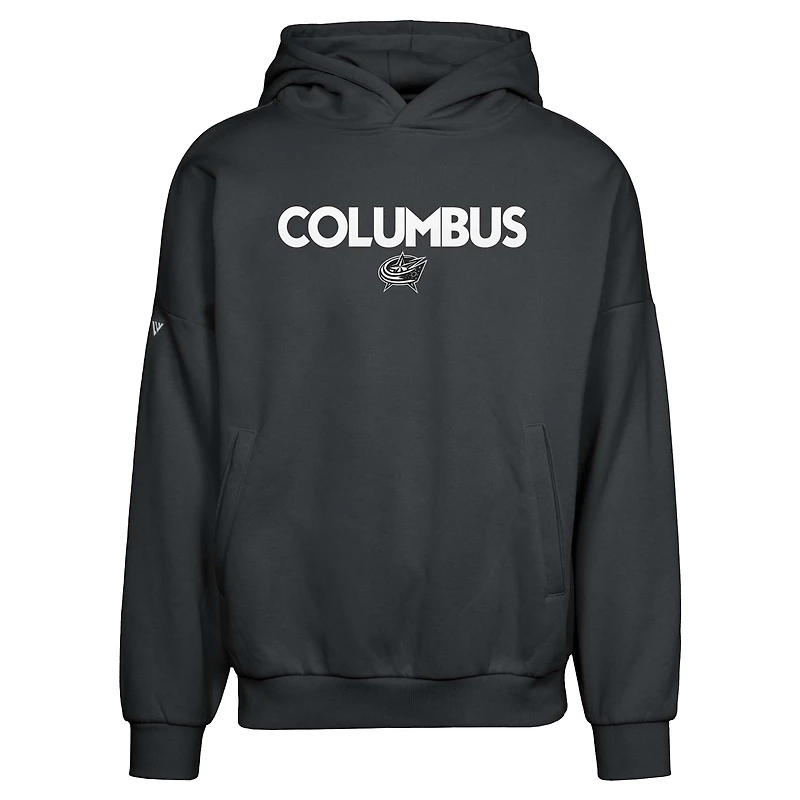 Sweat à capuche enfiler Columbus Blue Jackets noir pour homme Levelwear Contact City Capsule