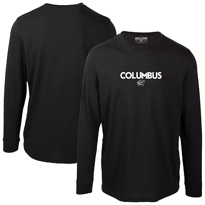 T-shirt à manches longues Oscar City Capsule Columbus Blue Jackets pour homme de Levelwear Black
