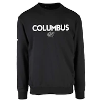 Men's Levelwear  Black Columbus Blue Jackets Zane City Capsule Pullover Sweatshirt