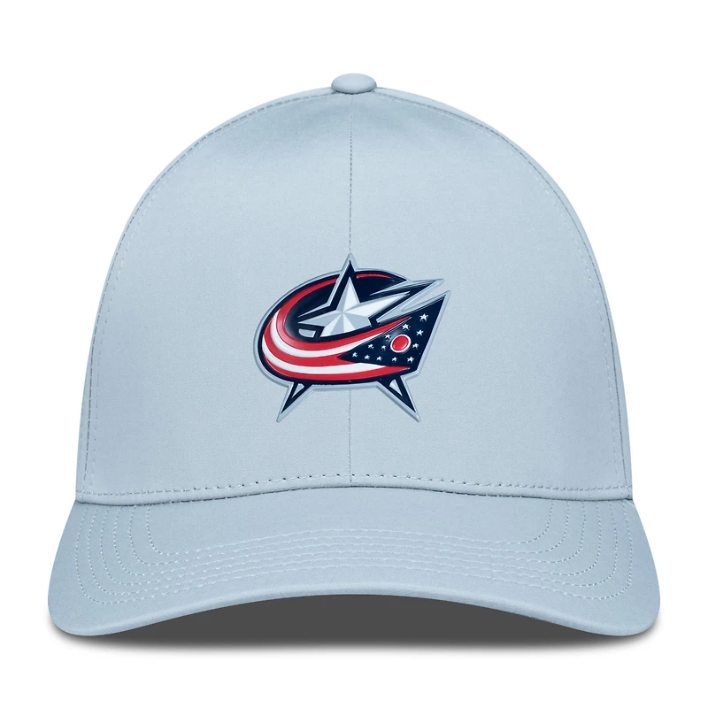 Casquette Zeta Insignia Core Flex grise Columbus Blue Jackets pour homme Levelwear