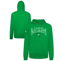 Sweat à capuche Levelwear vert Columbus Blue Jackets pour la Saint-Patrick