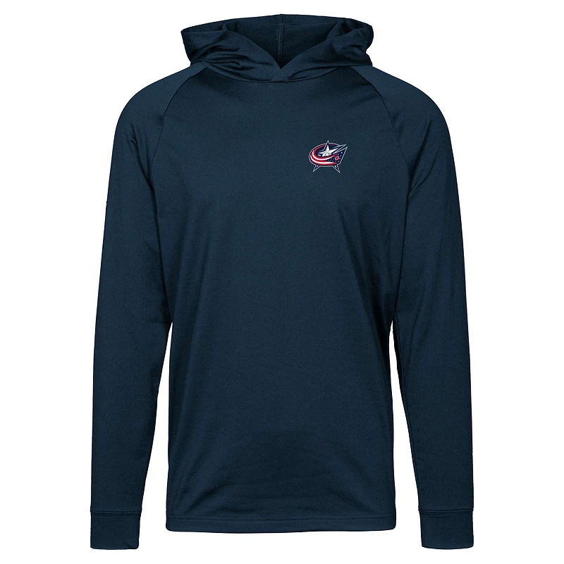 Men's Levelwear Navy Columbus Blue Jackets Dimension Insignia Core Pullover Hoodie