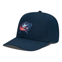 Men's Levelwear Navy Columbus Blue Jackets  Rise Flex Hat