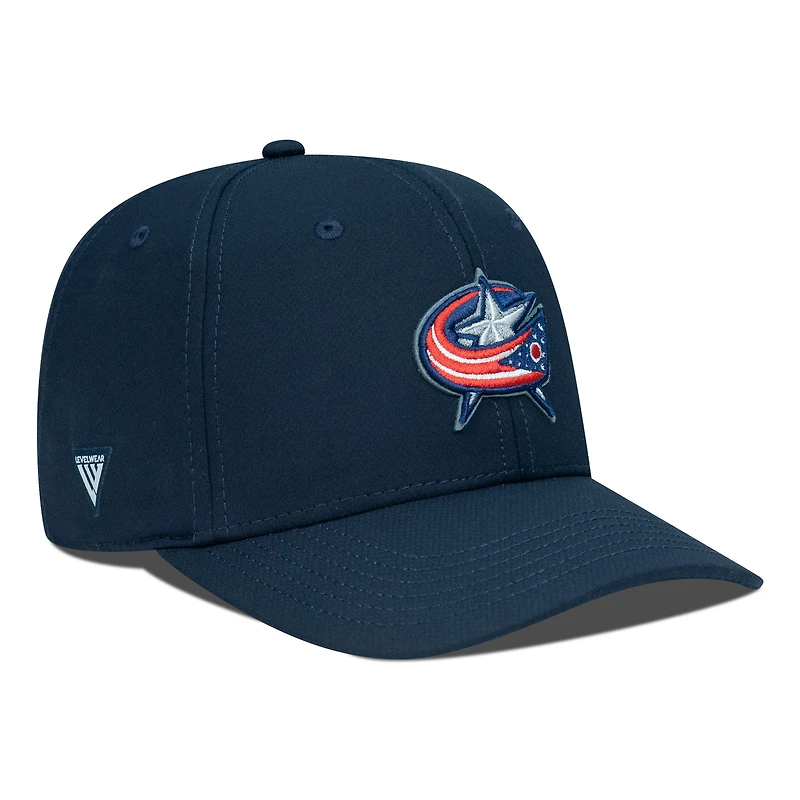 Men's Levelwear Navy Columbus Blue Jackets Rise Flex Hat
