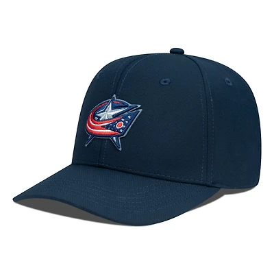 Men's Levelwear Navy Columbus Blue Jackets  Rise Flex Hat
