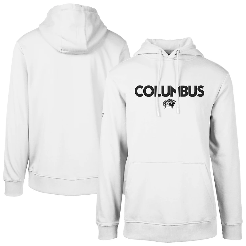 Sweat à capuche blanc Columbus Blue Jackets Podium City Capsule pour homme de Levelwear