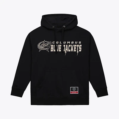 Sweat à capuche camouflage True Timber noir Mitchell & Ness pour homme, Columbus Blue Jackets