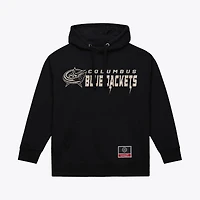 Sweat à capuche camouflage True Timber noir Mitchell & Ness pour homme, Columbus Blue Jackets