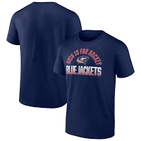 Men's  Navy Columbus Blue Jackets Open Net T-Shirt