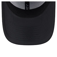 Men's New Era  Black Columbus Blue Jackets Blackout 39THIRTY Flex Fit Hat