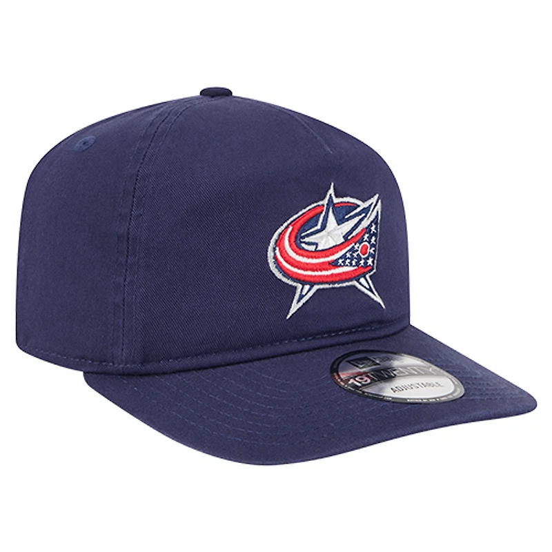 Men's New Era Navy Columbus Blue Jackets 19TWENTY Adjustable Hat