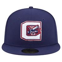 Casquette ajustée New Era Columbus Blue Jackets Deceptor 59FIFTY bleu marine pour homme