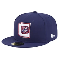 Casquette ajustée New Era Columbus Blue Jackets Deceptor 59FIFTY bleu marine pour homme