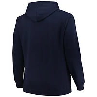 Profil pour hommes Columbus Blue Jackets Big & Tall Arch Over Logo Pull à capuche