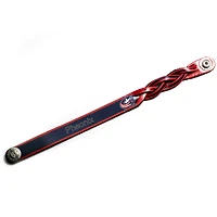 Navy Columbus Blue Jackets Personalized Leather Single Braid Bracelet