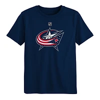 Preschool Outerstuff Navy Columbus Blue Jackets Primary Logo T-Shirt