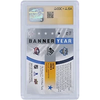 Seth Jones Columbus Blue Jackets Autographed 2020-21 Upper Deck SP Game Used 20 All-Star Game Banner Year Dual Color Relics Navy #BYJ-SJ CGC Fanatics Witnessed Authenticated Auto 10 Card
