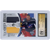 Seth Jones Columbus Blue Jackets autographié 2020-21 Upper Deck SP Game Used 20 All-Star Game Banner Year Dual Color Relics Navy #BYJ-SJ CGC Fanatics Witnessed Authenticated Auto 10 Card