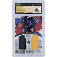 Seth Jones Columbus Blue Jackets autographié 2020-21 Upper Deck SP Game Used 20 All-Star Game Banner Year Dual Color Relics Navy #BYJ-SJ CGC Fanatics Witnessed Authenticated Auto 10 Card